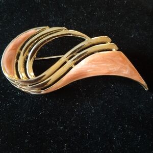 Swirl Enamel Brooch
